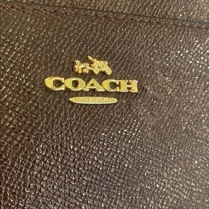 Coach Dark Brown Leather Messenger Bag